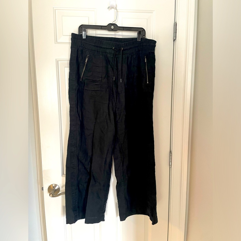Athleta linen pants in black size 12